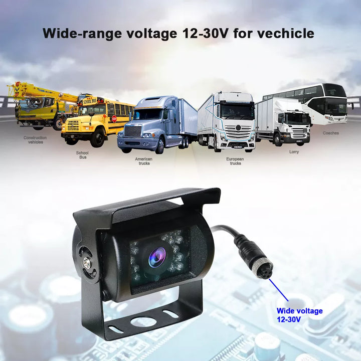 aoocci d1036 wireless carplay truck dvr wirh wide range voltage 12-30v