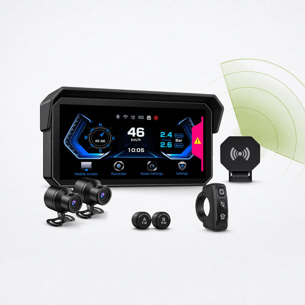 BX Motorrad CarPlay mit Dashcam & Smart BSD