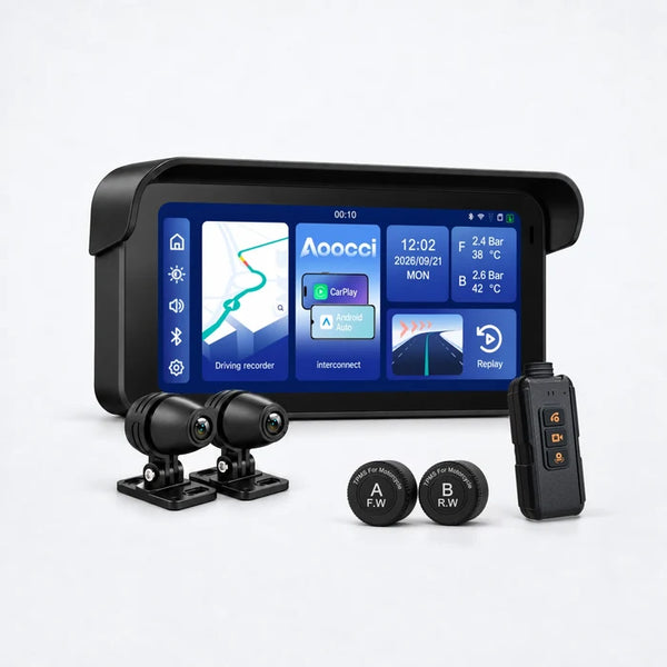 C6 Pro All-in-One Motorrad Dashcam mit GPS & Diebstahlschutz