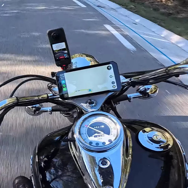 C9 Pro Max: Motorrad-Navi mit Dual-Dashcam & CarPlay