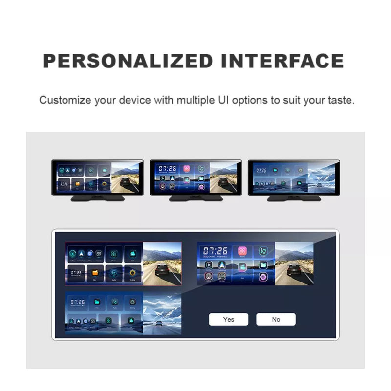 Aoocci P113 4K Dashcam mit GPS-Navigation und FM CarPlay