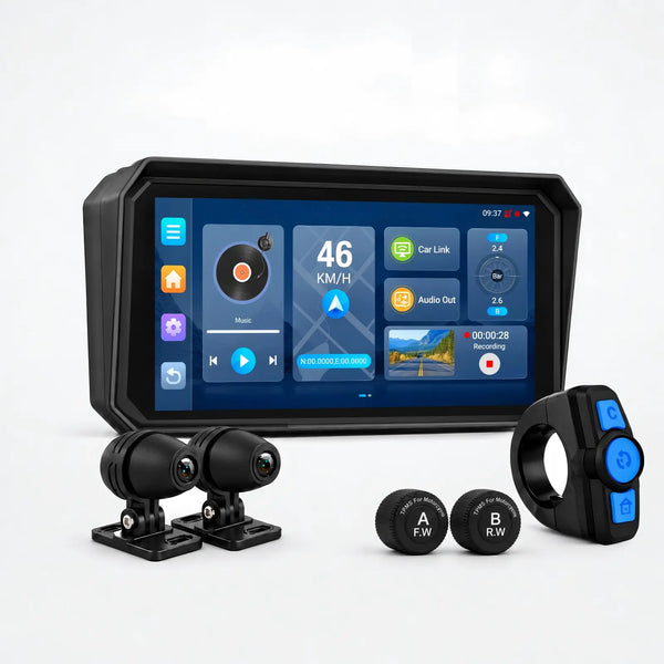 U6 / U7 Smart Motorrad-Navi: Android 15.0 mit 6-7 Zoll Touchscreen